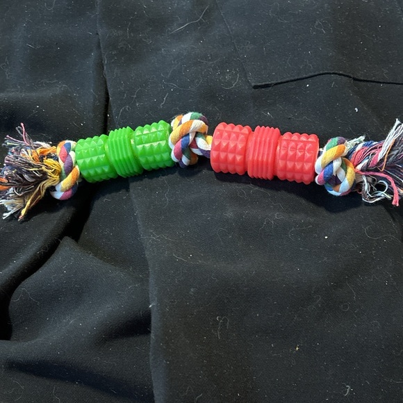 New 5 dog toys. For medium dog 3 rope 1 ready bear and 1 Hertz dura play toy - Picture 5 of 15